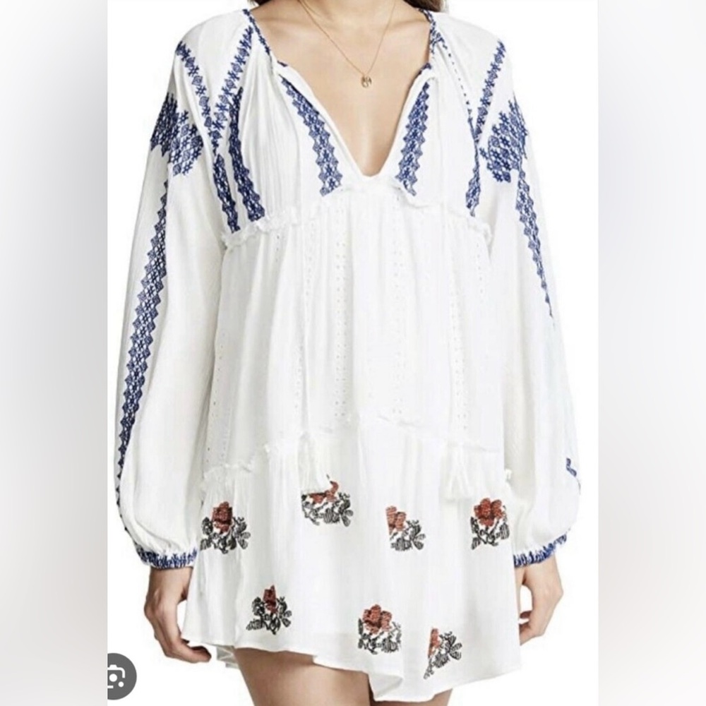 Free People White Boho Dress - XS